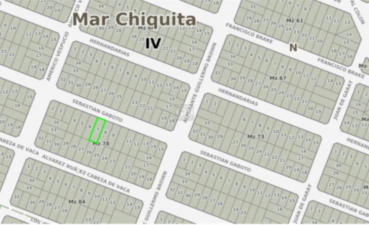 LOTE EN PARTIDO DE MAR CHIQUITA, PARAJE SANTA ELENA, A 5 CUADRAS DEL MAR