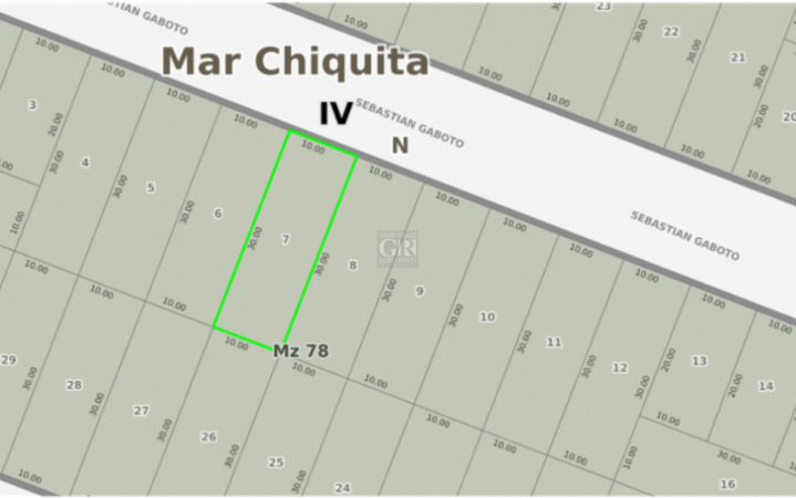 LOTE EN PARTIDO DE MAR CHIQUITA, PARAJE SANTA ELENA, A 5 CUADRAS DEL MAR