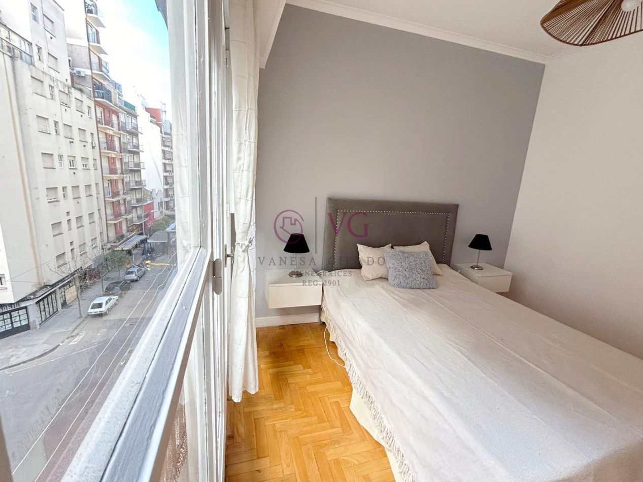 2 AMB.EXTERNO.BALCON FRANCES, AMOBLADO Y EQUIPADO.
