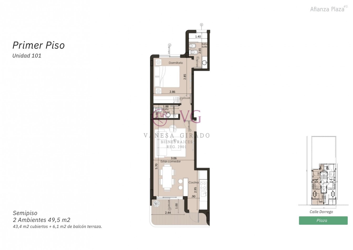 DEPARTAMENTOS DE  2  Y  3 AMB.CON O SIN COCHERA. BARRIO SAN JOSE, 12 CUOTAS EN PESOS!!